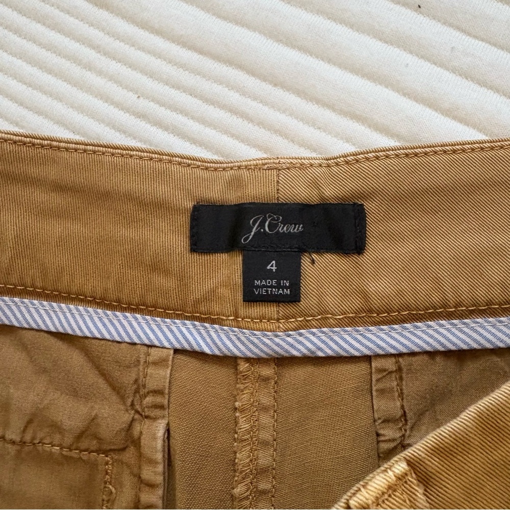 J Crew Classic Caramel Colored Women's Chino Shorts - Picture 2 of 4